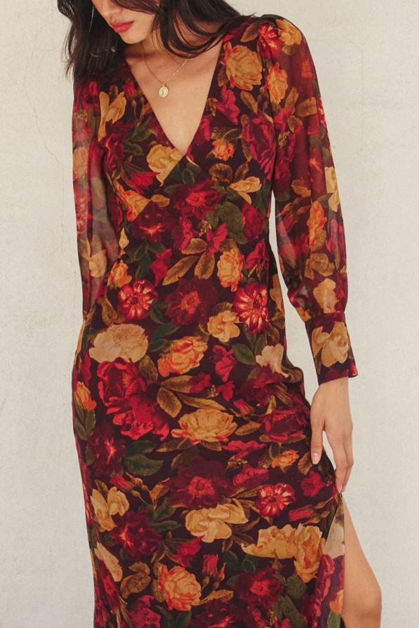 Florence Blooms Midi Dress