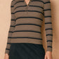In Session Stripe Top | Mocha + Black