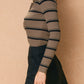 In Session Stripe Top | Mocha + Black