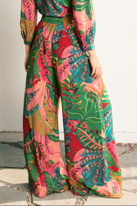 Tropic Like It's Hot Wide Leg Pants