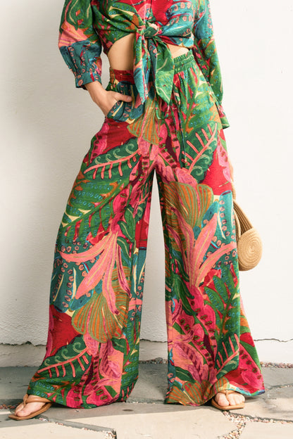 Tropic Like It's Hot Wide Leg Pants