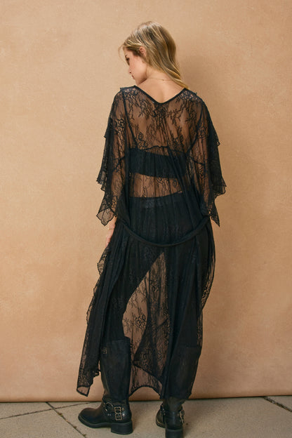 Echo Dunes Ruffled Lace Dress