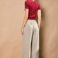 Wide Leg Sweat Pants | Beige