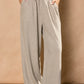 Wide Leg Sweat Pants | Beige