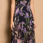 Midnight Iris Strapless Dress