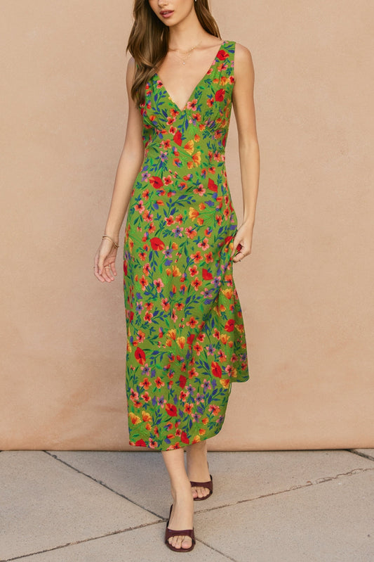 Wildflower Bias Cut Midi Dress