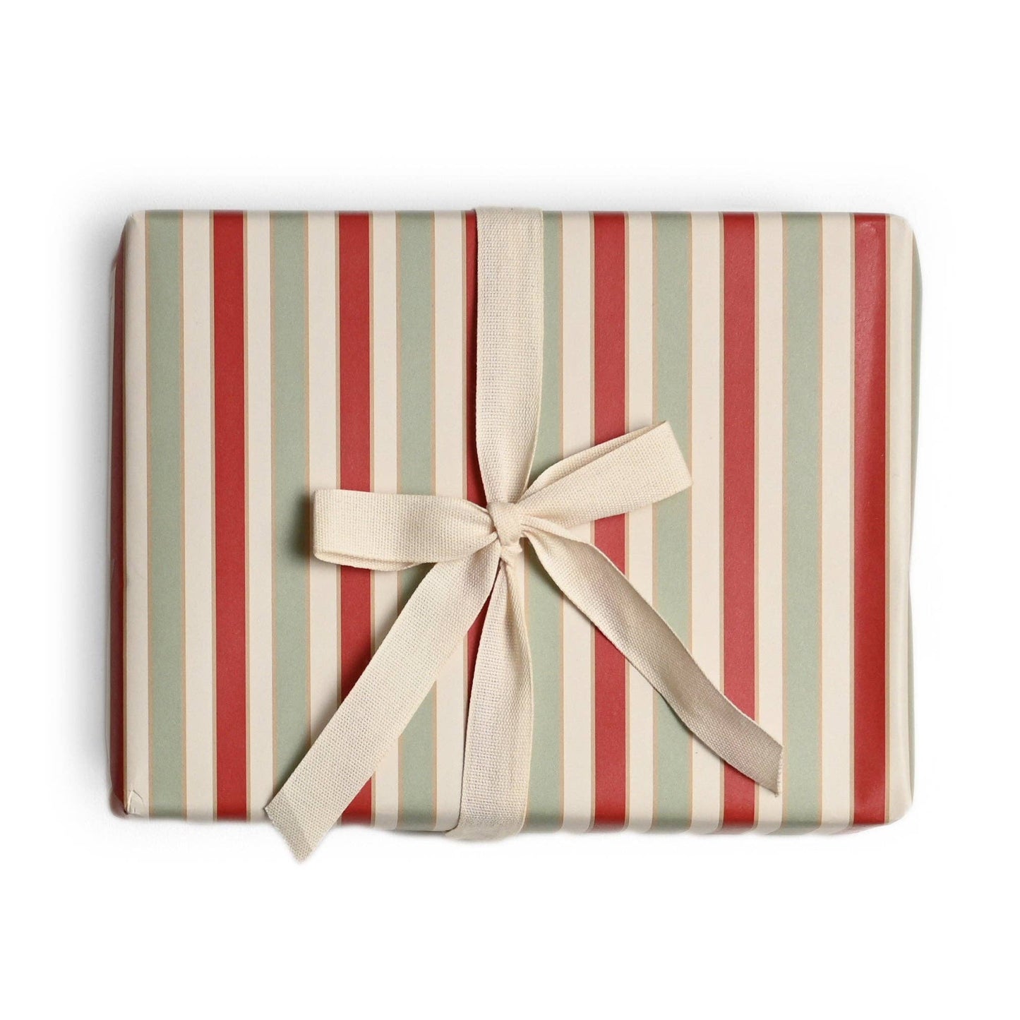 Holiday Stripe Gift Wrap | Roll of 3 Sheets