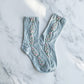 Antique Tulip Socks | Blue