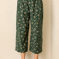 Floral Balloon Pants | Hunter Green