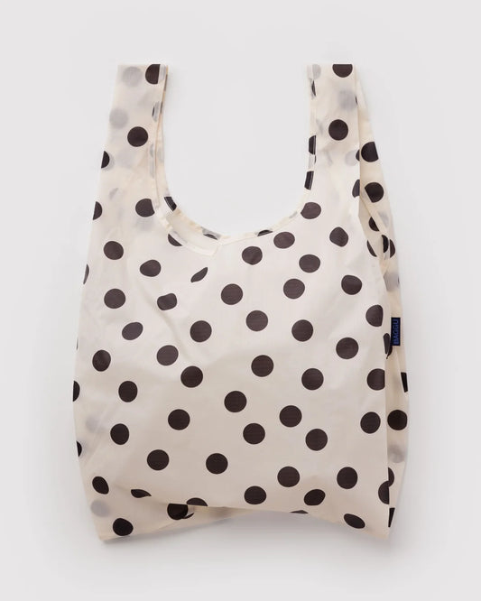 Standard BAGGU | Cream and Black Polka Dot
