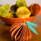 Orange Honeycomb Ornament