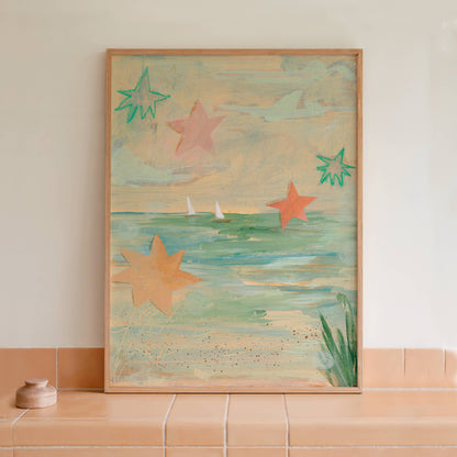 Muted Coastal Art Print | 8 x 10