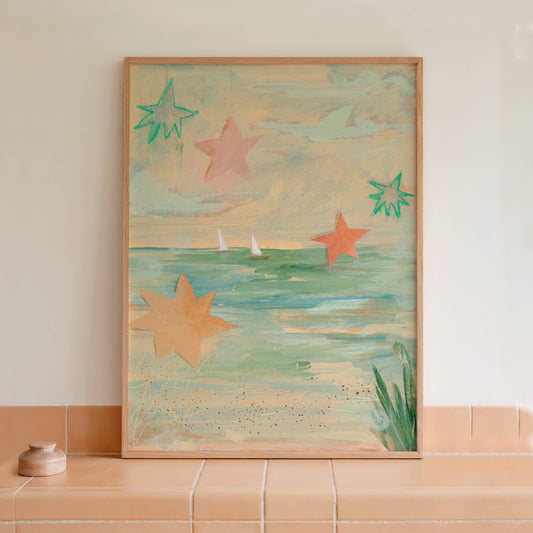 Muted Coastal Art Print | 8 x 10