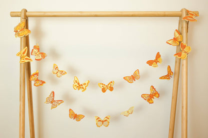 British Butterfly Sewn Garland