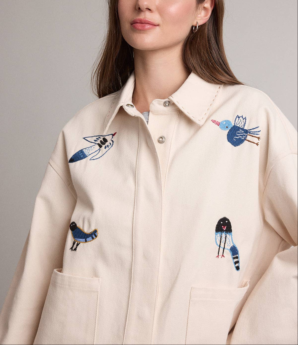 A Little Birdy Told Me Utility Shacket
