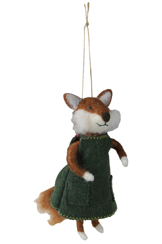 Fox in Coat Ornament