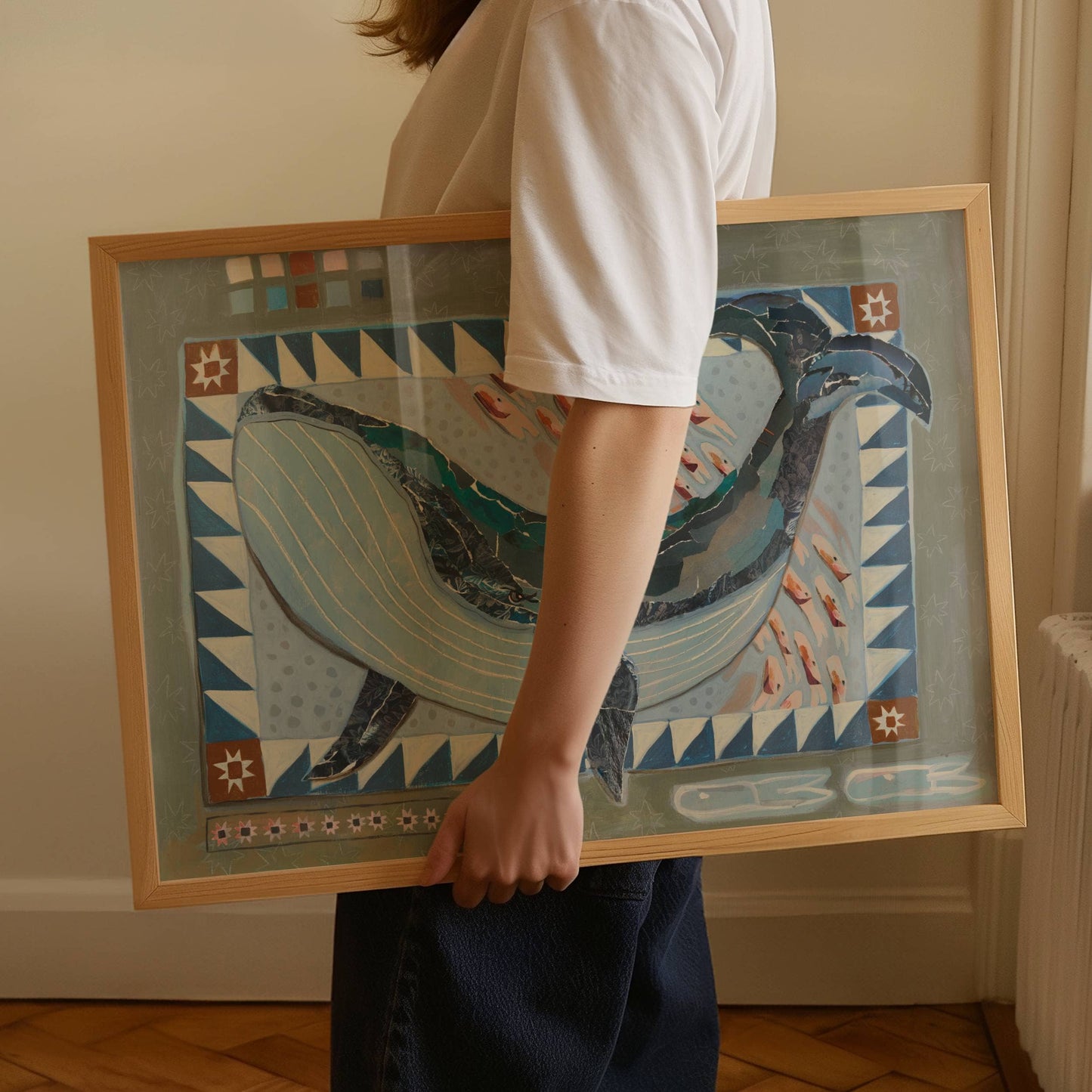 Whale Art Print | 8 x 10