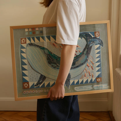 Whale Art Print | 8 x 10