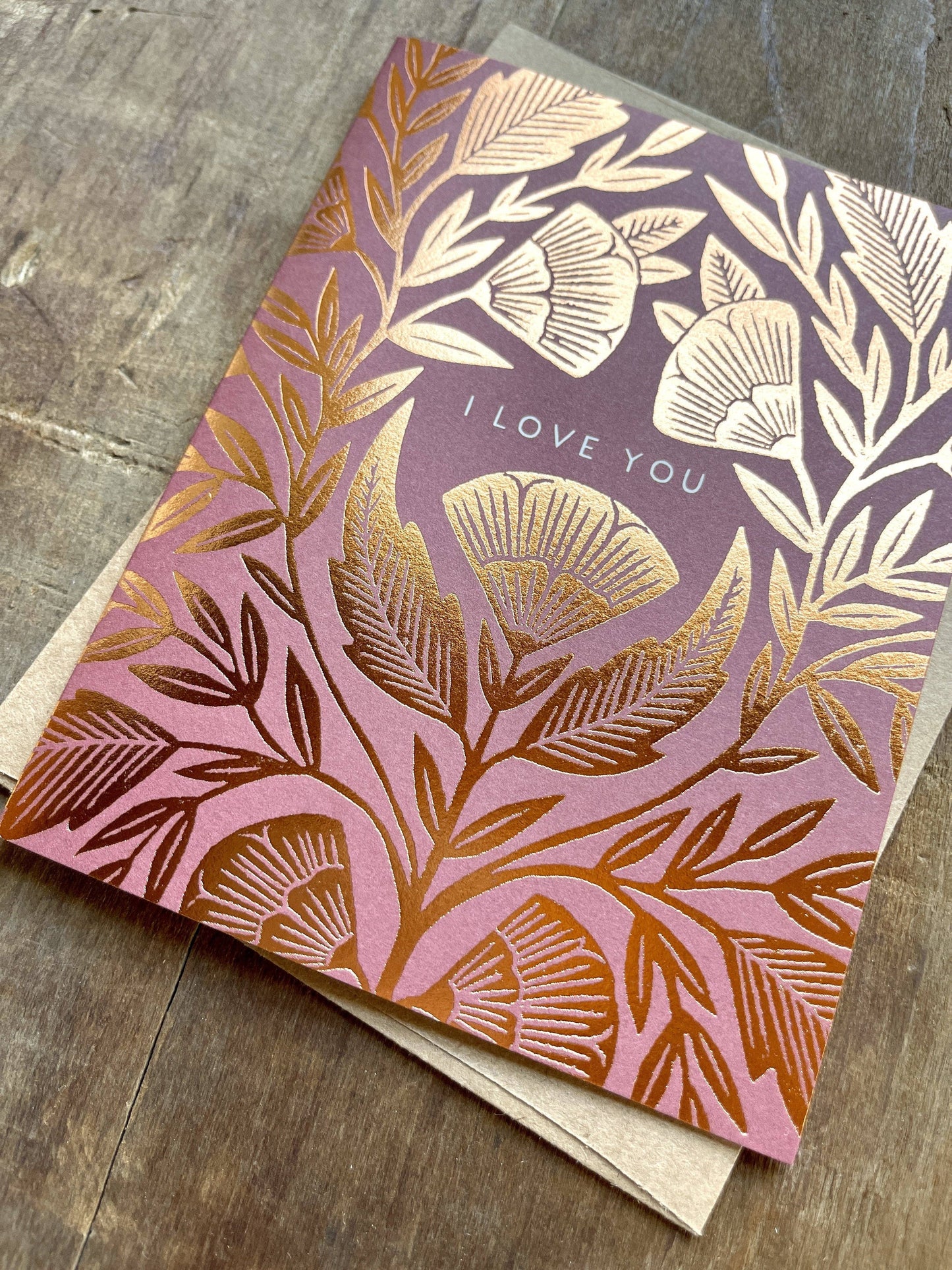 I Love You Foil Card