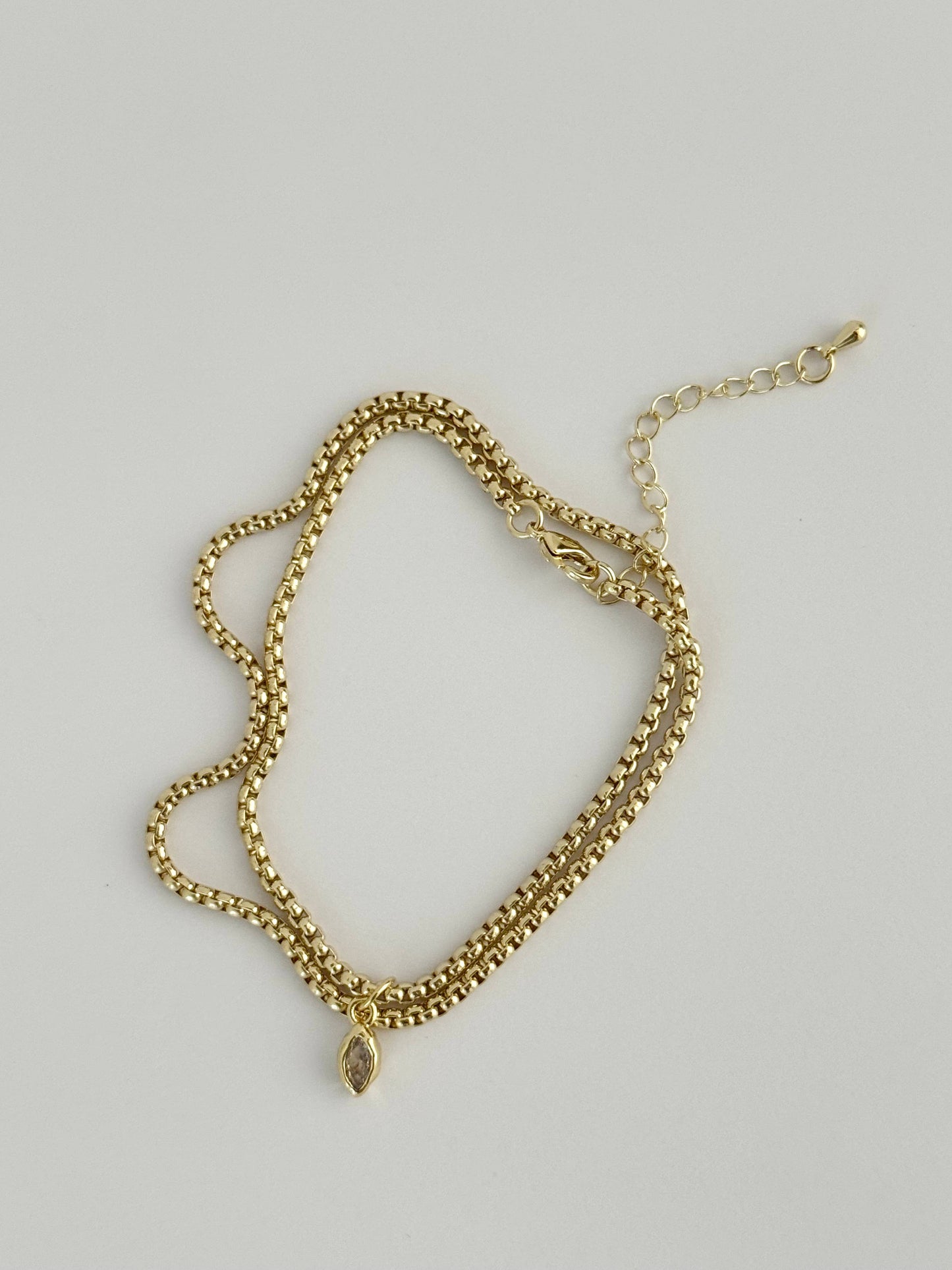 Semplice Necklace | Clear CZ