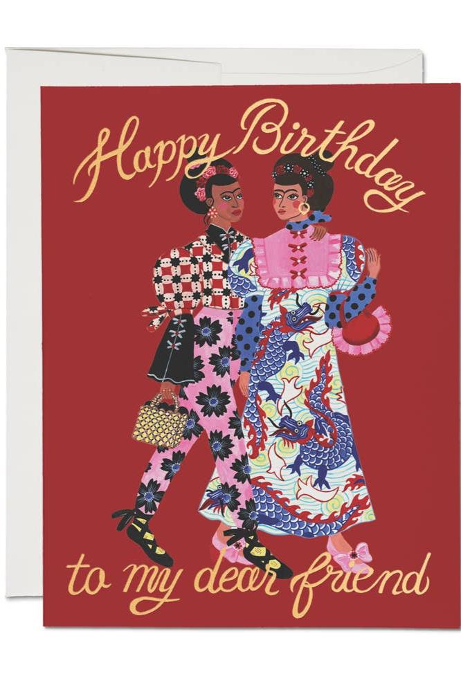 Fashion Friends Birthday Card