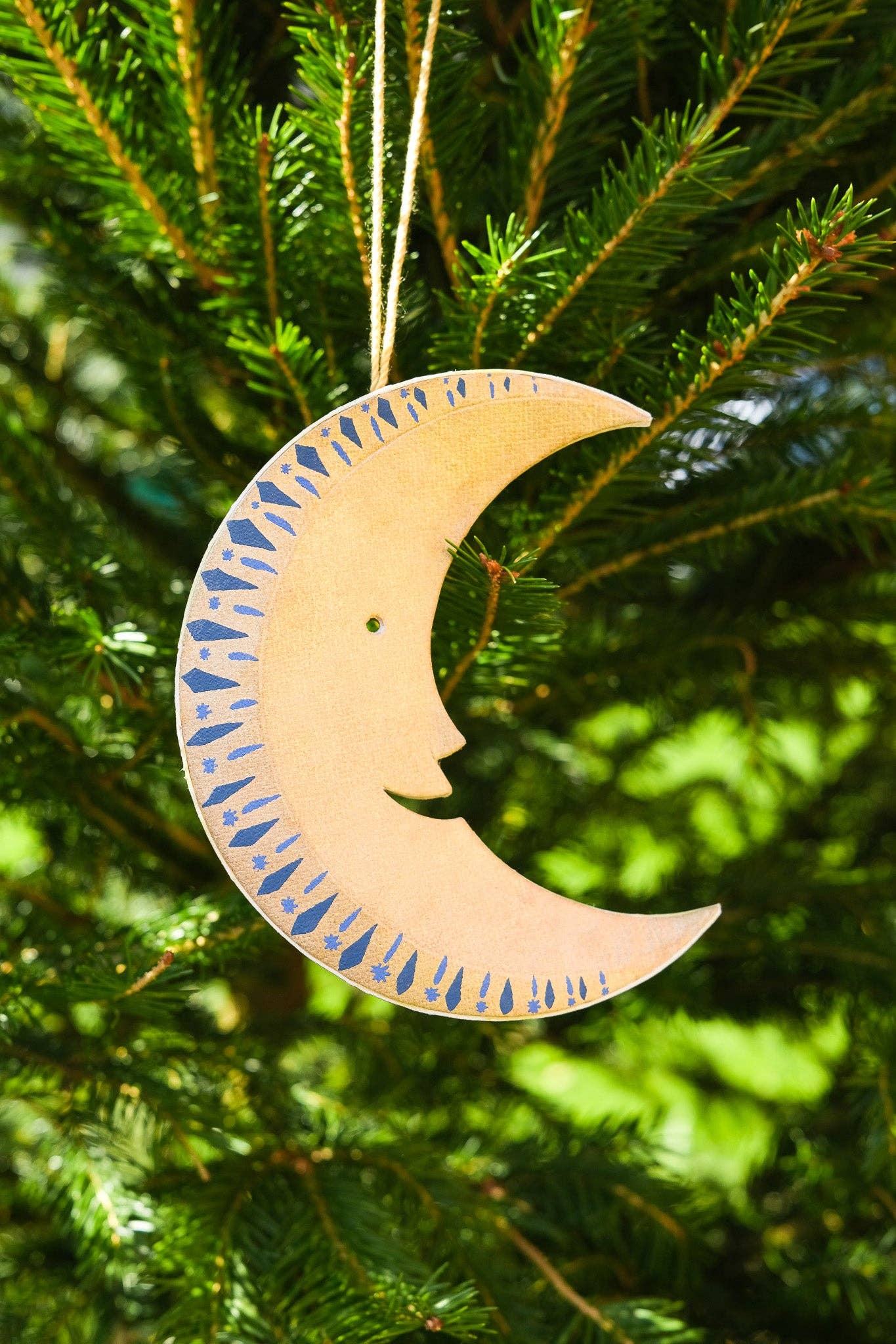 Golden Moon Ornament