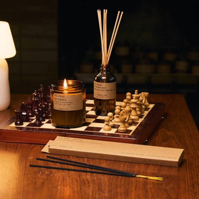 Iris Suede Standard Candle
