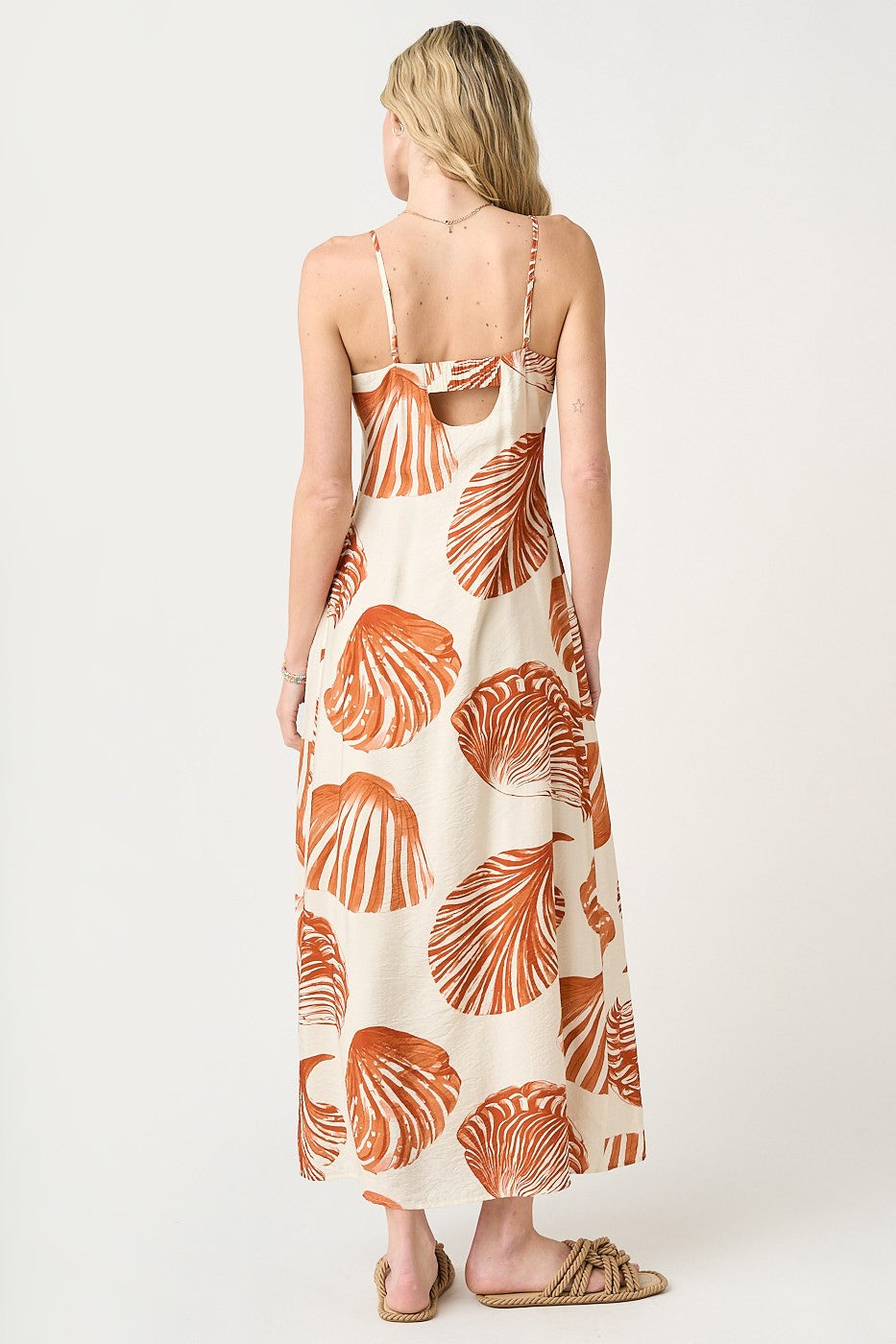 To Shell And Back Midi Dress