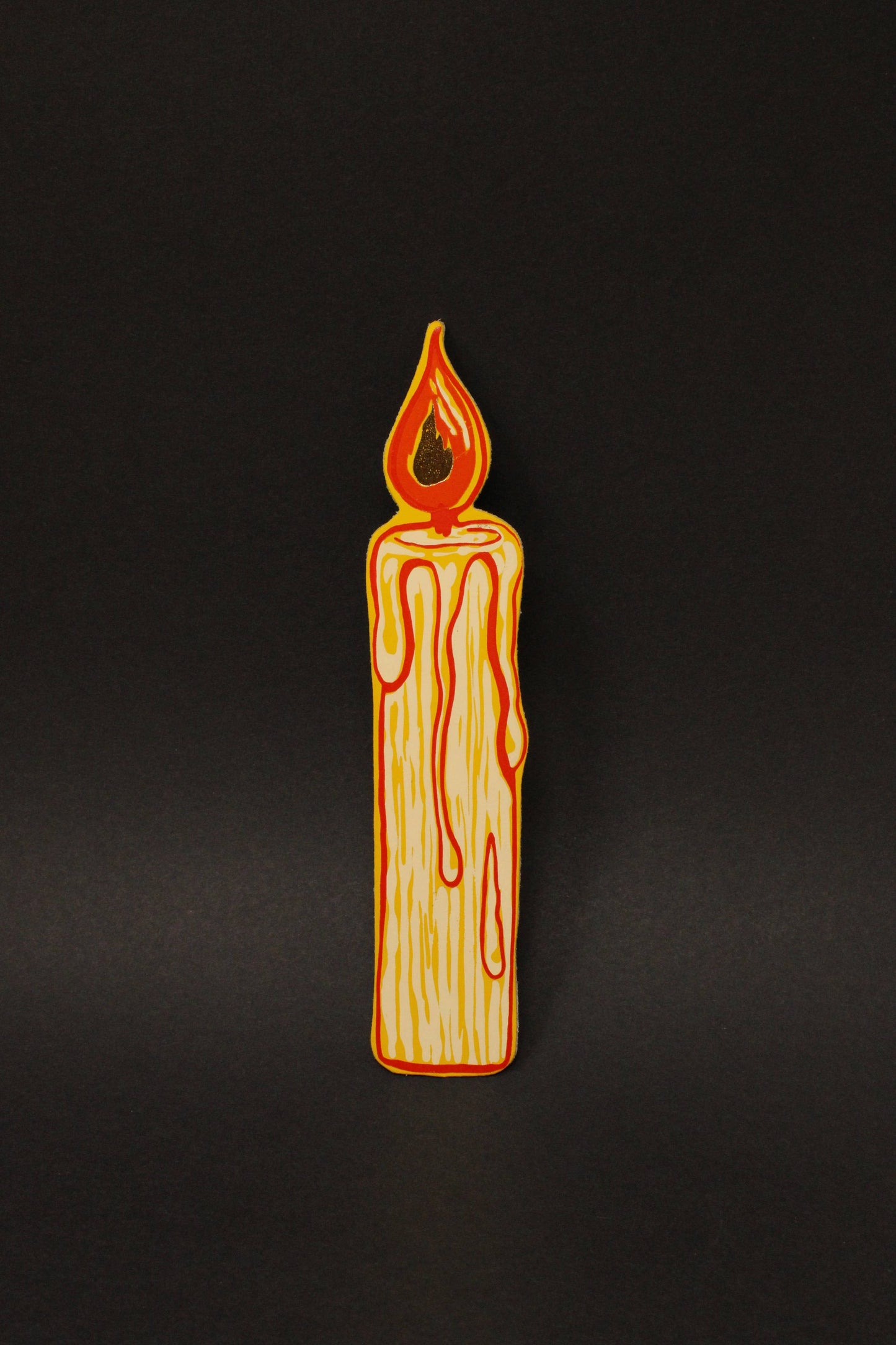 Candle Bookmark: Pale Pink