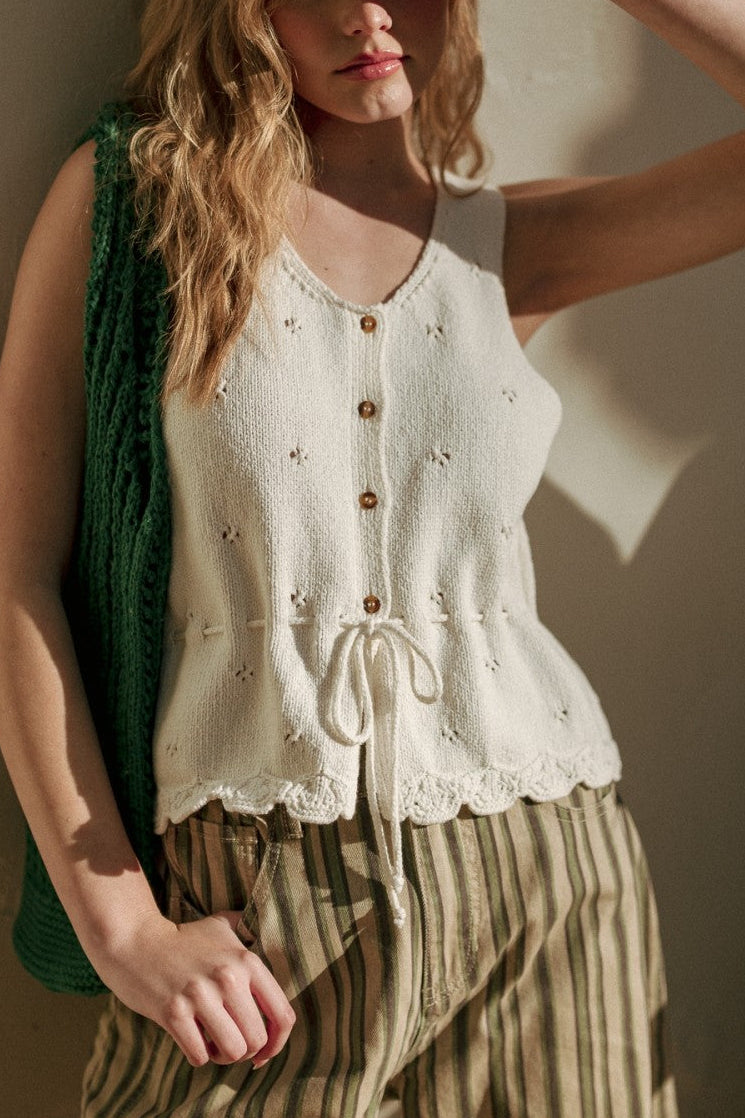 So Sweet Eyelet Tank