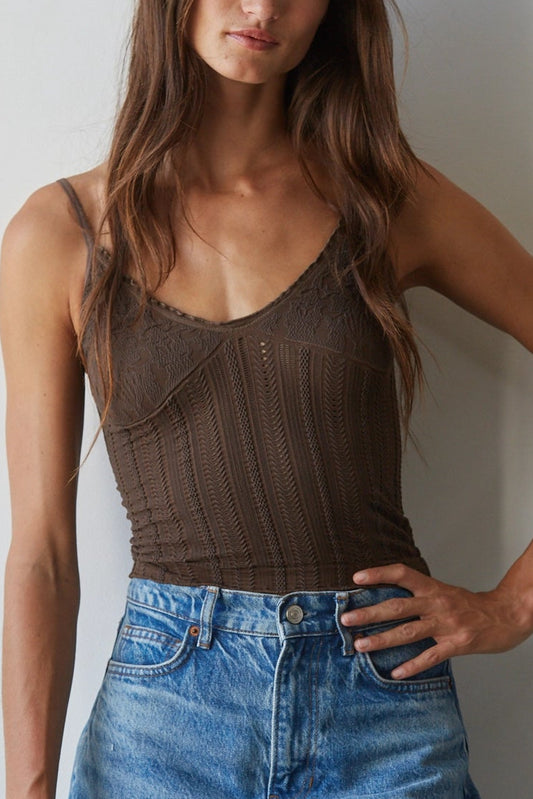 Seamless Patterned Brami | Dark Brown