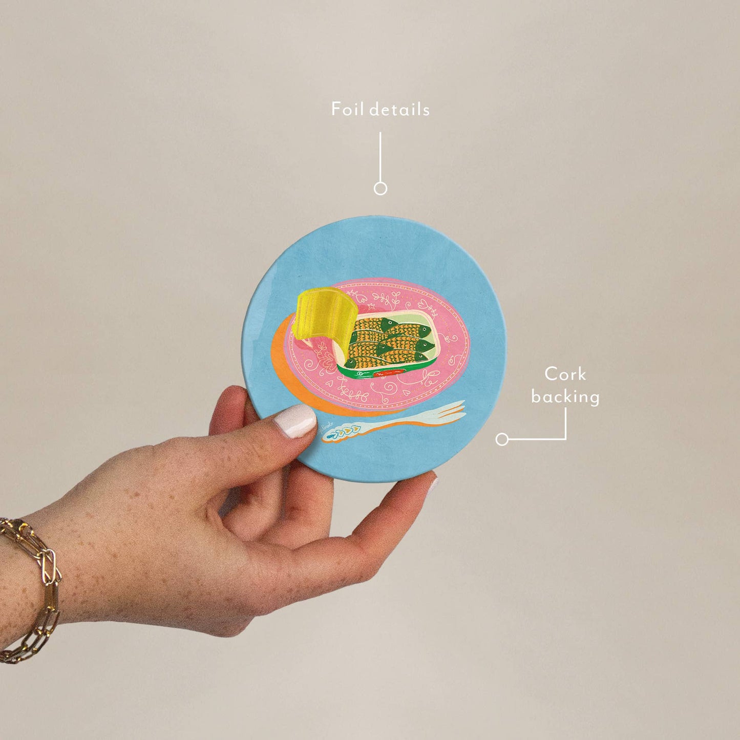 Sardine Plate Coaster