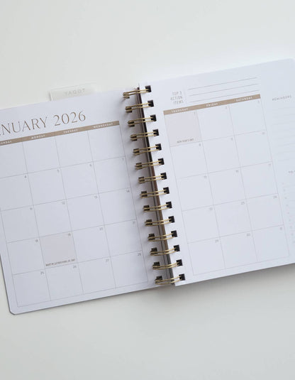 2026 Pocket Size Planner | Coral Floral