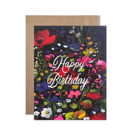Birthday Midnight Garden Card