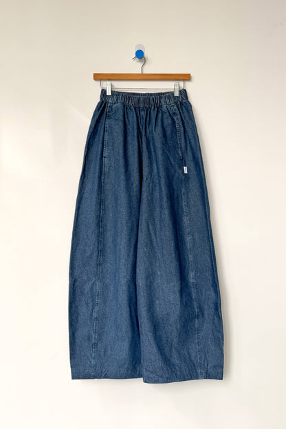 Pull On Parachute Pants | Denim Blue