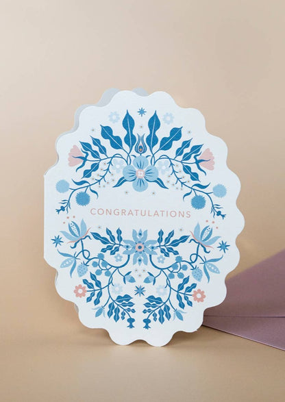 Folk Congratulations Card