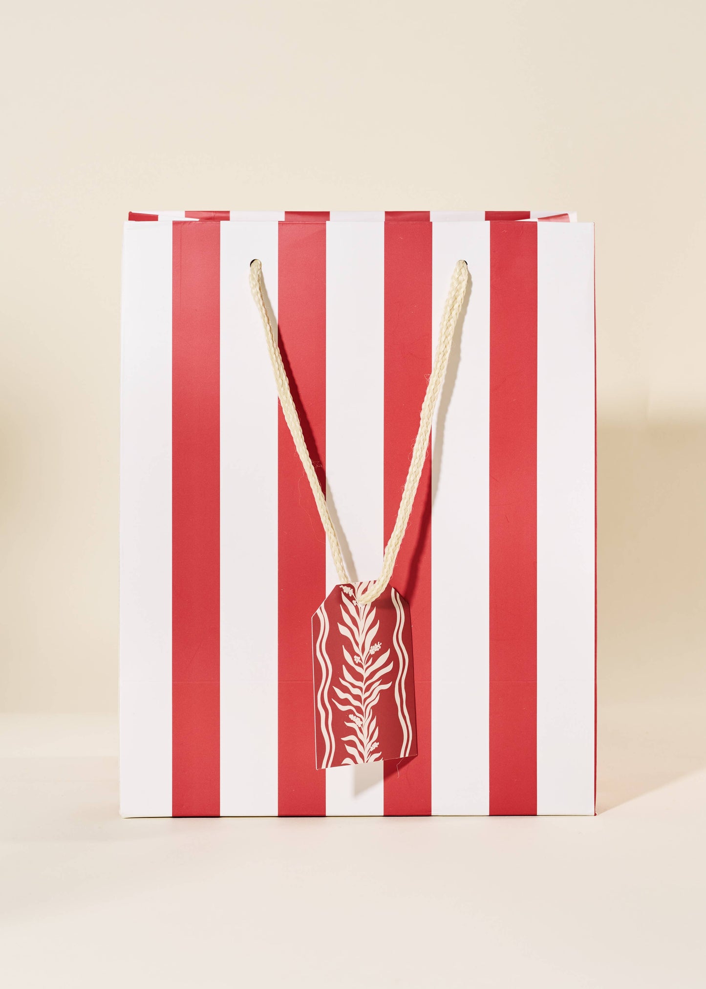 Red Stripe Gift Bag | Medium
