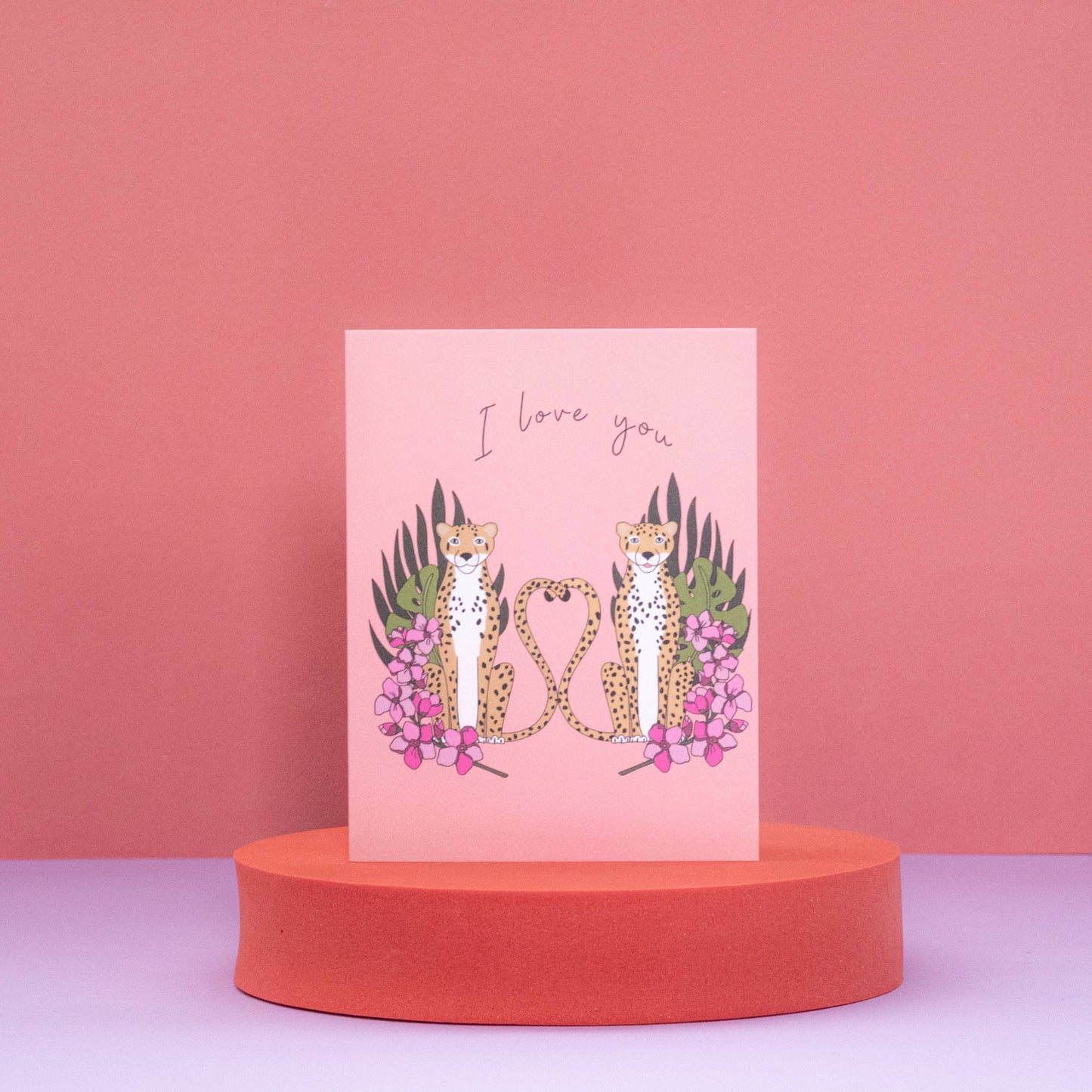 Love Leopards Valentine's Day Card