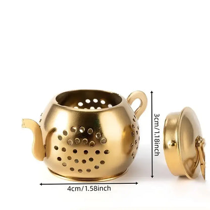 Tea Infuser | Gold Teapot