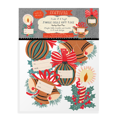 Jingle Bells Gift Tags | Pack of 6