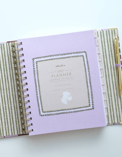 2027 Binder Planner | Folk Art Print