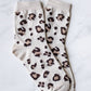 Leopard Casual Socks | Beige