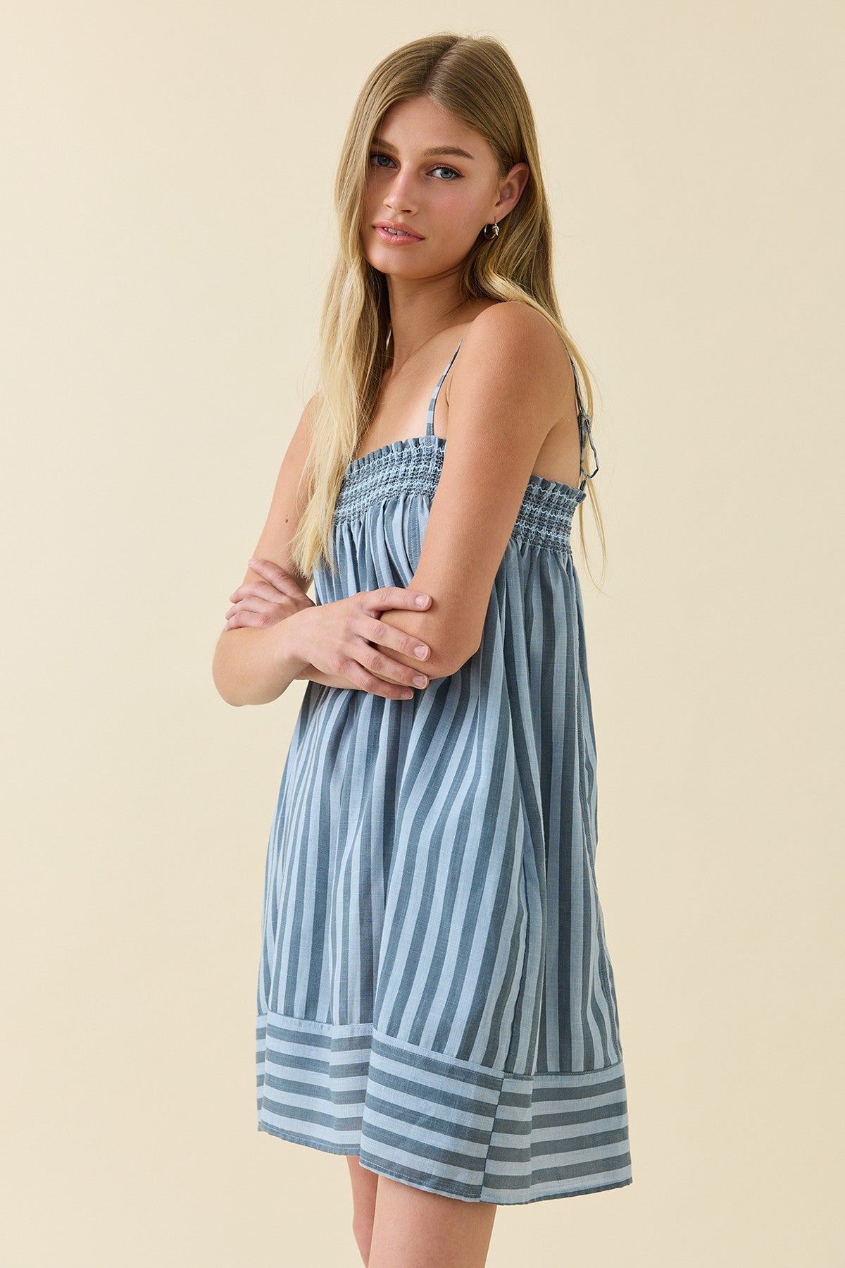 Blue Lagoon Smocked Cami Dress