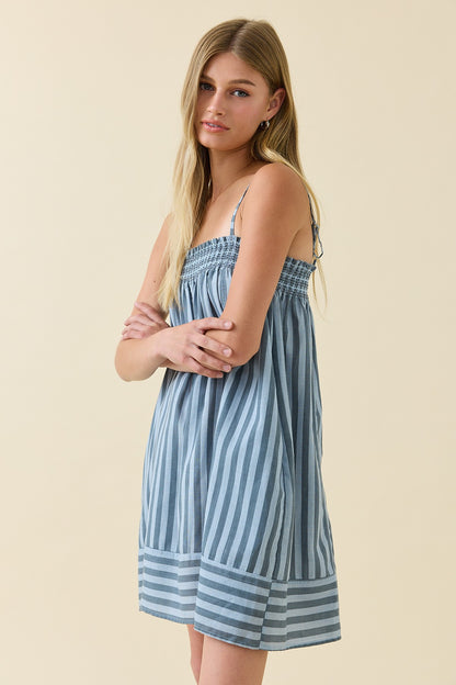 Blue Lagoon Smocked Cami Dress