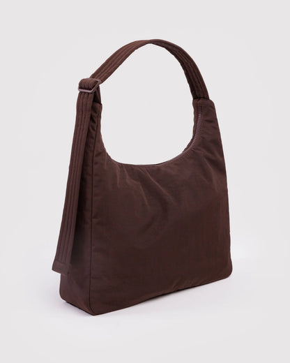 Nylon Shoulder Bag | Coffee
