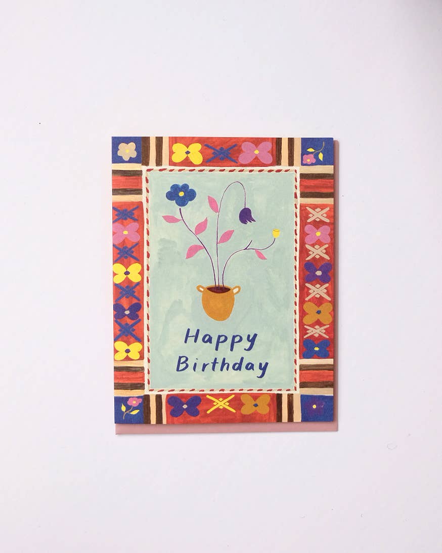 Flower Pot Birthday Card