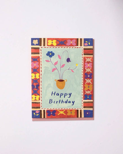 Flower Pot Birthday Card