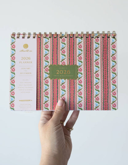 2026 Desktop Planner | Block Print Stripe
