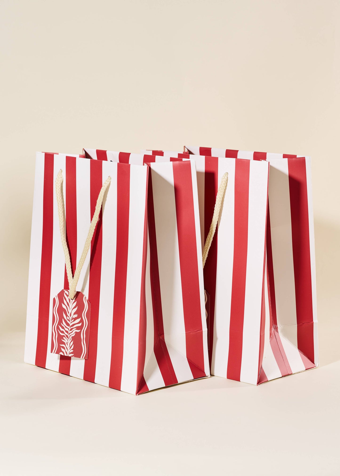 Red Stripe Gift Bag | Medium