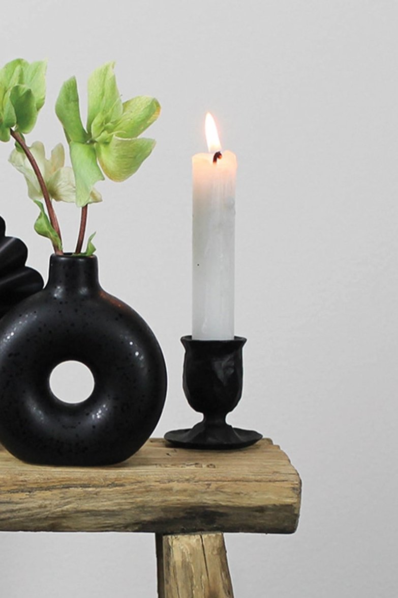 Mini Taper Candle Holder | Black